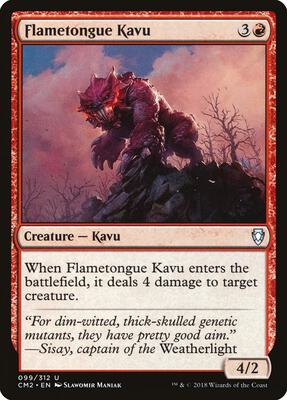 Flametongue Kavu card from Commander Anthology Volume II