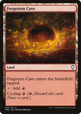Forgotten Cave card from Commander Anthology Volume II