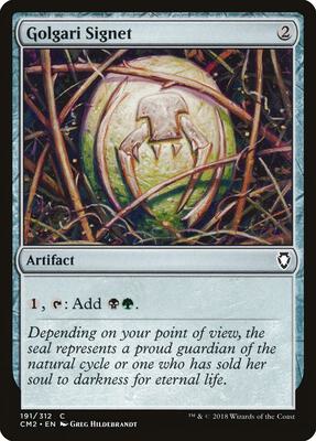 Golgari Signet (191) card from Commander Anthology Volume II