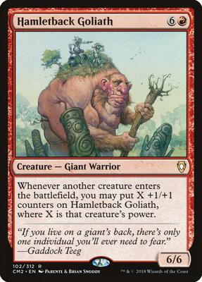 Hamletback Goliath card from Commander Anthology Volume II