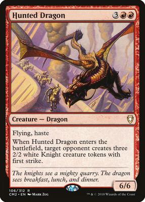 Hunted Dragon card from Commander Anthology Volume II