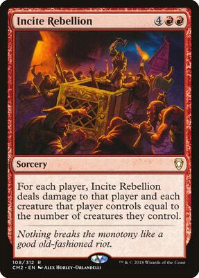 Incite Rebellion card from Commander Anthology Volume II