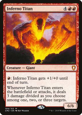 Inferno Titan card from Commander Anthology Volume II