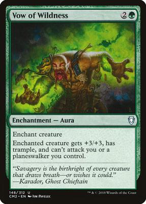 Vow of Wildness card from Commander Anthology Volume II