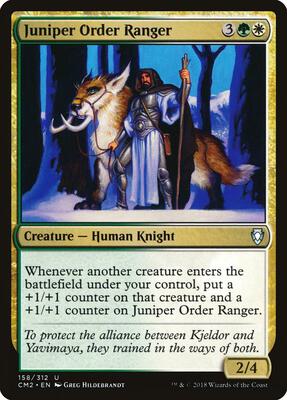 Juniper Order Ranger card from Commander Anthology Volume II