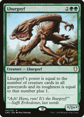 Lhurgoyf card from Commander Anthology Volume II