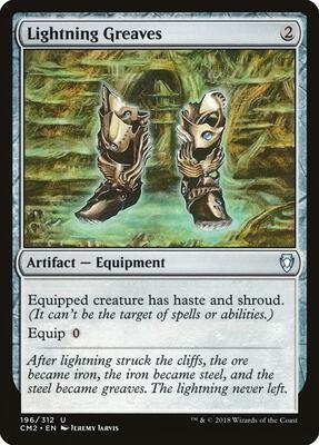 Lightning Greaves card from Commander Anthology Volume II