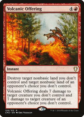 Volcanic Offering card from Commander Anthology Volume II
