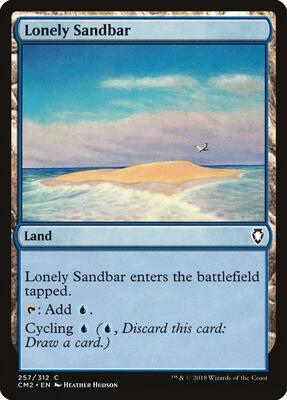 Lonely Sandbar card from Commander Anthology Volume II