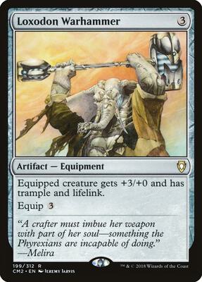 Loxodon Warhammer card from Commander Anthology Volume II