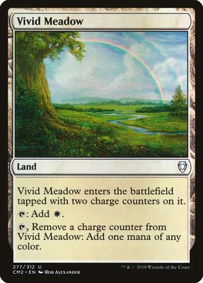 Vivid Meadow card from Commander Anthology Volume II