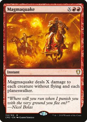 Magmaquake card from Commander Anthology Volume II