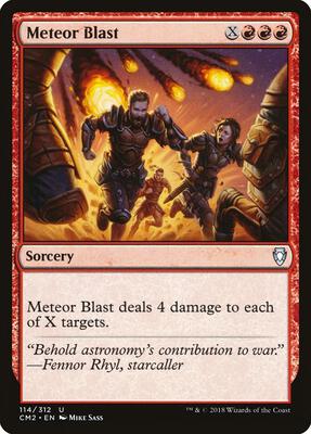 Meteor Blast card from Commander Anthology Volume II