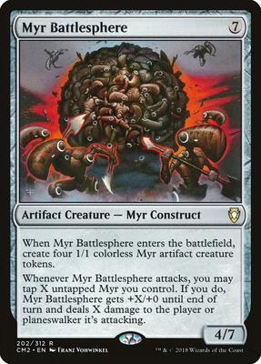 Myr Battlesphere card from Commander Anthology Volume II