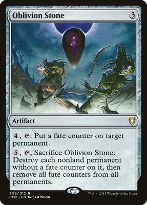 Oblivion Stone card from Commander Anthology Volume II