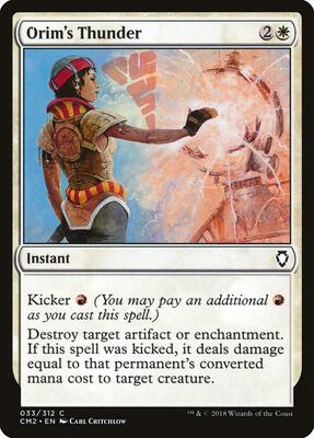 Orim's Thunder card from Commander Anthology Volume II