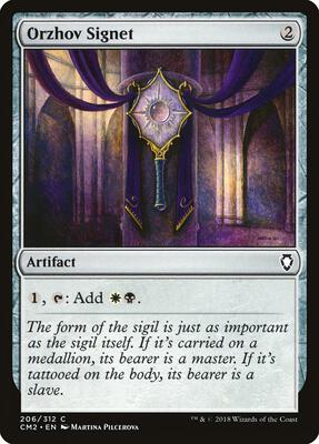 Orzhov Signet card from Commander Anthology Volume II