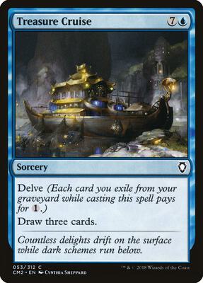 Treasure Cruise card from Commander Anthology Volume II