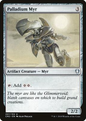 Palladium Myr card from Commander Anthology Volume II