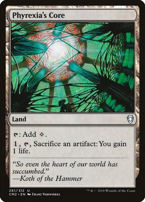 Phyrexia's Core card from Commander Anthology Volume II