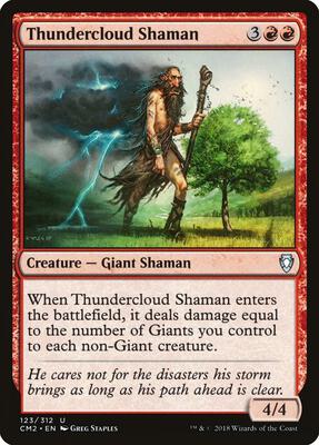 Thundercloud Shaman card from Commander Anthology Volume II
