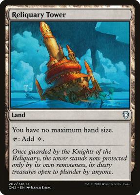 Reliquary Tower card from Commander Anthology Volume II