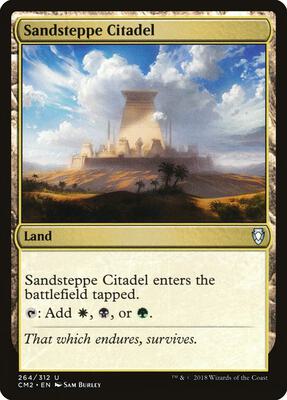 Sandsteppe Citadel card from Commander Anthology Volume II