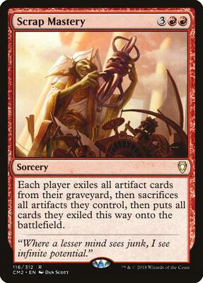 Scrap Mastery card from Commander Anthology Volume II