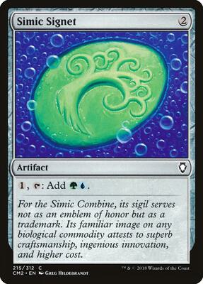 Simic Signet (215) card from Commander Anthology Volume II