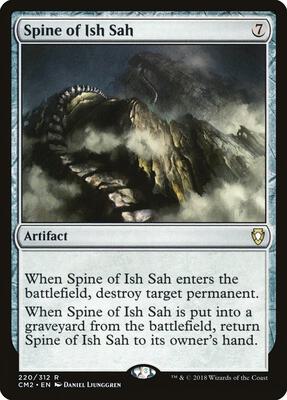 Spine of Ish Sah card from Commander Anthology Volume II