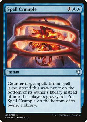 Spell Crumple card from Commander Anthology Volume II