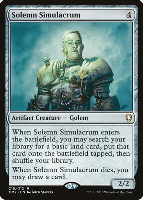 Solemn Simulacrum (218) card from Commander Anthology Volume II