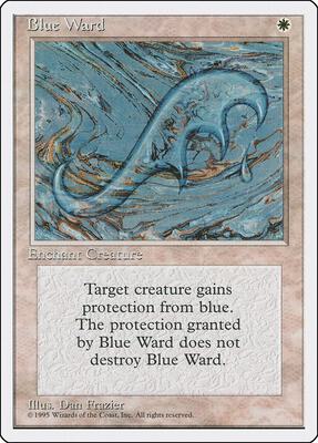Blue Ward card from Fourth Edition
