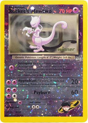 Rocket's Mewtwo - 8 [Winner] card from Best of Promos