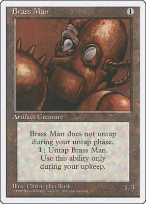 Brass Man card from Fourth Edition