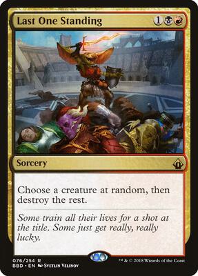Last One Standing card from Battlebond