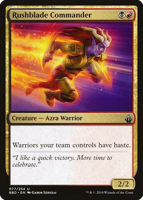 Rushblade Commander card from Battlebond