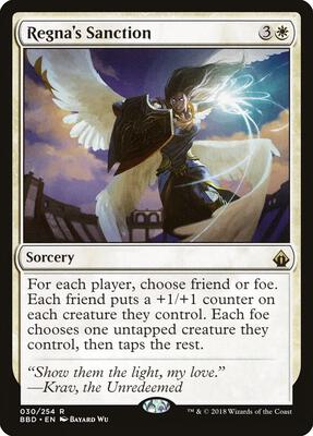 Regna's Sanction card from Battlebond