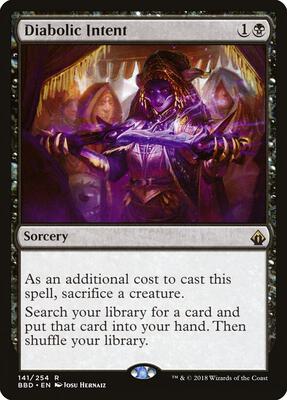 Diabolic Intent card from Battlebond