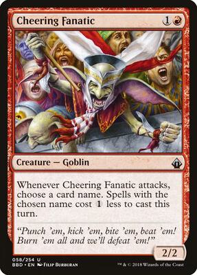 Cheering Fanatic card from Battlebond