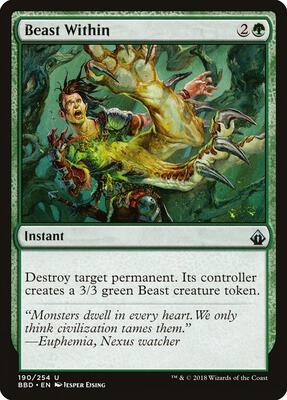 Beast Within card from Battlebond