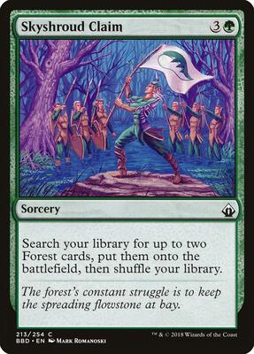 Skyshroud Claim card from Battlebond