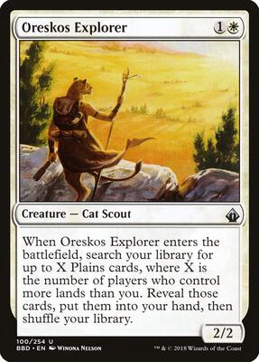 Oreskos Explorer card from Battlebond