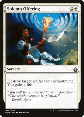 Solemn Offering card from Battlebond