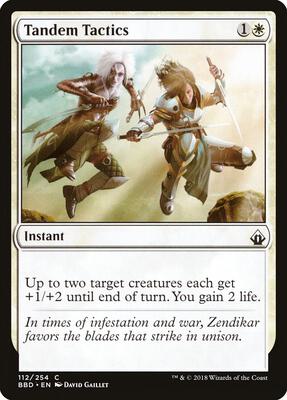 Tandem Tactics card from Battlebond