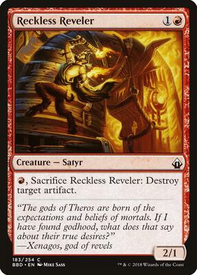 Reckless Reveler card from Battlebond