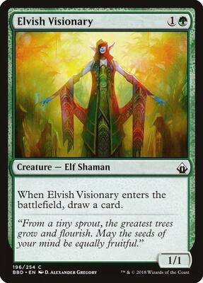 Elvish Visionary card from Battlebond