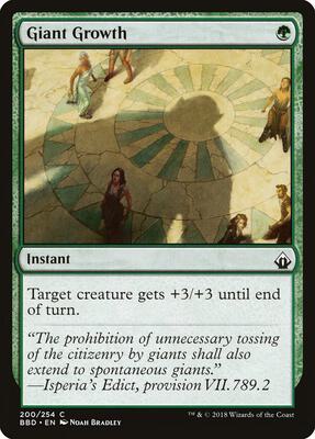 Giant Growth card from Battlebond