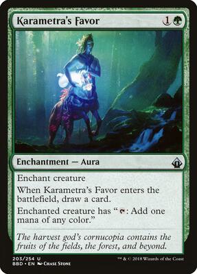 Karametra's Favor card from Battlebond