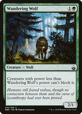 Wandering Wolf card from Battlebond